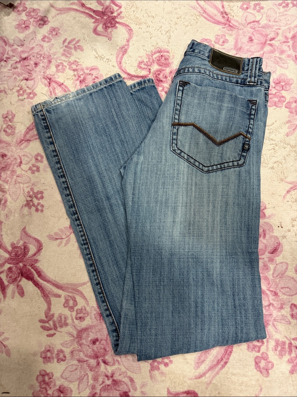 Men's Relaxed Fit Light Blue Jeans - Casual Everyday Wear